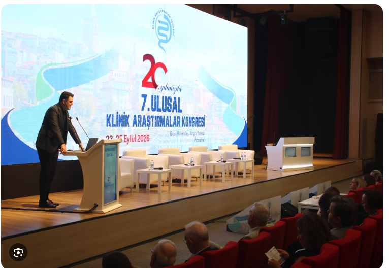 BCT CEO Dr Muhammet Avcil speaking at the 7th National Clinical Research Congress